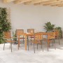 Conjunto de Comedor de Jardín 7 pcs Gris en Sillas de jardín | Comprar online en Foru.es