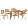 Conjunto de Comedor de Jardín 7 pcs Beige en Sillas de jardín | Comprar online en Foru.es
