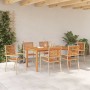 Conjunto de Comedor de Jardín 7 pcs Beige en Sillas de jardín | Comprar online en Foru.es