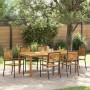 Conjunto de Comedor de Jardín 7 pcs Negro en Sillas de jardín | Comprar online en Foru.es