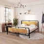 Estructura de cama de metal 180x200 cm de vidaXL, Camas y somieres - Ref: Foro24-324874, Precio: 147,54 €, Descuento: %