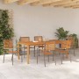 Conjunto de Comedor de Jardín 7 pcs Gris en Sillas de jardín | Comprar online en Foru.es