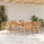 Conjunto de Comedor de Jardín 7 pcs Beige en Sillas de jardín | Comprar online en Foru.es
