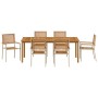 Conjunto de Comedor de Jardín 7 pcs Beige en Sillas de jardín | Comprar online en Foru.es