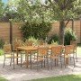 Conjunto de Comedor de Jardín 9 pcs Gris en Sillas de jardín | Comprar online en Foru.es