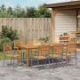 Conjunto de Comedor de Jardín 9 pcs Gris en Sillas de jardín | Comprar online en Foru.es