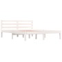 Estructura de cama madera maciza de pino blanco 140x190 cm de vidaXL, Camas y somieres - Ref: Foro24-810411, Precio: 93,68 €,...