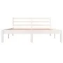 Estructura de cama madera maciza de pino blanco 140x190 cm de vidaXL, Camas y somieres - Ref: Foro24-810411, Precio: 92,52 €,...