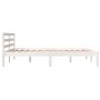 Estructura de cama madera maciza de pino blanco 140x190 cm de vidaXL, Camas y somieres - Ref: Foro24-810411, Precio: 93,68 €,...