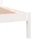 Estructura de cama madera maciza de pino blanco 140x190 cm de vidaXL, Camas y somieres - Ref: Foro24-810411, Precio: 92,52 €,...