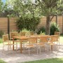 Conjunto de Comedor de Jardín 9 pcs Beige en Sillas de jardín | Comprar online en Foru.es