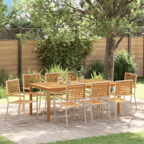 Conjunto de Comedor de Jardín 9 pcs Beige en Sillas de jardín | Comprar online en Foru.es