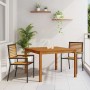 Conjunto de Comedor de Jardín 3 pcs Negro en Sillas de jardín | Comprar online en Foru.es