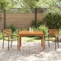 Conjunto de Comedor de Jardín 3 pcs Negro en Sillas de jardín | Comprar online en Foru.es