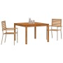 Conjunto de Comedor de Jardín 3 pcs Beige en Sillas de jardín | Comprar online en Foru.es