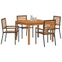Conjunto de Comedor de Jardín 5 pcs Negro en Sillas de jardín | Comprar online en Foru.es