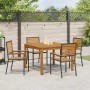 Conjunto de Comedor de Jardín 5 pcs Negro en Sillas de jardín | Comprar online en Foru.es
