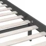 Solid gray pine wood bed frame 100x200 cm by vidaXL, Beds and slatted bases - Ref: Foro24-810139, Price: 78,32 €, Discount: %