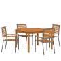 Conjunto de Comedor de Jardín 5 pcs Gris en Sillas de jardín | Comprar online en Foru.es