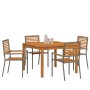 Conjunto de Comedor de Jardín 5 pcs Gris en Sillas de jardín | Comprar online en Foru.es