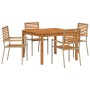 Conjunto de Comedor de Jardín 5 pcs Beige en Sillas de jardín | Comprar online en Foru.es