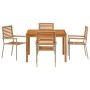 Conjunto de Comedor de Jardín 5 pcs Beige en Sillas de jardín | Comprar online en Foru.es
