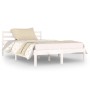 Estructura de cama madera maciza de pino blanco 120x200 cm de vidaXL, Camas y somieres - Ref: Foro24-810426, Precio: 89,47 €,...