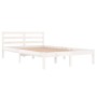 Estructura de cama madera maciza de pino blanco 120x200 cm de vidaXL, Camas y somieres - Ref: Foro24-810426, Precio: 89,47 €,...