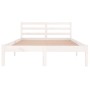 Estructura de cama madera maciza de pino blanco 120x200 cm de vidaXL, Camas y somieres - Ref: Foro24-810426, Precio: 89,47 €,...