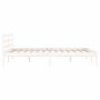 Estructura de cama madera maciza de pino blanco 120x200 cm de vidaXL, Camas y somieres - Ref: Foro24-810426, Precio: 89,47 €,...