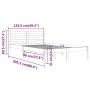 Estructura de cama madera maciza de pino blanco 120x200 cm de vidaXL, Camas y somieres - Ref: Foro24-810426, Precio: 89,47 €,...