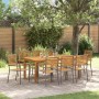 Conjunto de Comedor de Jardín 9 pcs Gris en Sillas de jardín | Comprar online en Foru.es