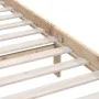 Solid pine wood bed frame 140x200 cm by vidaXL, Beds and slatted bases - Ref: Foro24-810147, Price: 97,26 €, Discount: %