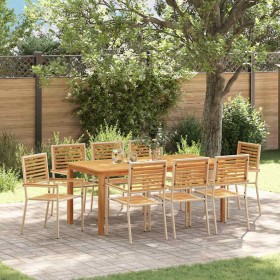 Conjunto de Comedor de Jardín 9 pcs Beige en Sillas de jardín | Comprar online en Foru.es