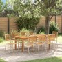 Conjunto de Comedor de Jardín 9 pcs Beige en Sillas de jardín | Comprar online en Foru.es