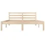 Estructura de cama madera maciza de pino 120x190 cm de vidaXL, Camas y somieres - Ref: Foro24-810400, Precio: 86,36 €, Descue...