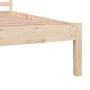 Estructura de cama madera maciza de pino 120x190 cm de vidaXL, Camas y somieres - Ref: Foro24-810400, Precio: 86,36 €, Descue...