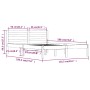 Estructura de cama madera maciza de pino 120x190 cm de vidaXL, Camas y somieres - Ref: Foro24-810400, Precio: 87,75 €, Descue...