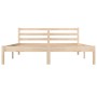 Estructura de cama madera maciza de pino 150x200 cm de vidaXL, Camas y somieres - Ref: Foro24-810435, Precio: 105,42 €, Descu...
