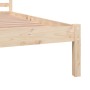 Estructura de cama madera maciza de pino 150x200 cm de vidaXL, Camas y somieres - Ref: Foro24-810435, Precio: 105,42 €, Descu...