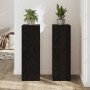 Soporte de plantas 2 pcs Roble Negro 33 x 33 x 100 cm en Soportes para macetas | Comprar online en Foru.es