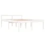 Cama para personas mayores madera maciza pino blanca 140x190 cm de vidaXL, Camas y somieres - Ref: Foro24-810595, Precio: 133...