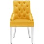 Sillas de comedor 2 unidades de terciopelo amarillo en Sillas de comedor | Comprar online en Foru.es