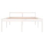 Cama para personas mayores madera maciza pino blanca 140x190 cm de vidaXL, Camas y somieres - Ref: Foro24-810595, Precio: 135...