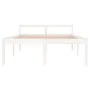 Cama para personas mayores madera maciza pino blanca 140x190 cm de vidaXL, Camas y somieres - Ref: Foro24-810595, Precio: 133...