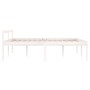 Cama para personas mayores madera maciza pino blanca 140x190 cm de vidaXL, Camas y somieres - Ref: Foro24-810595, Precio: 135...