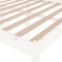 Cama para personas mayores madera maciza pino blanca 140x190 cm de vidaXL, Camas y somieres - Ref: Foro24-810595, Precio: 133...