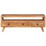 Mueble de TV de madera maciza de acacia 110x30x40 cm en Muebles TV | Comprar online en Foru.es