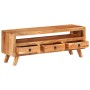 Mueble de TV de madera maciza de acacia 110x30x40 cm en Muebles TV | Comprar online en Foru.es