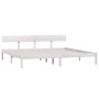 Estructura de cama madera maciza blanco Super King 180x200 cm de vidaXL, Camas y somieres - Ref: Foro24-810163, Precio: 152,9...
